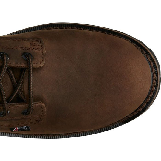 Justin Men's Drywall 8" Steel Toe Waterproof Lace Up Slip Resistant Work Boot - Brown - SE961 - Overlook Boots