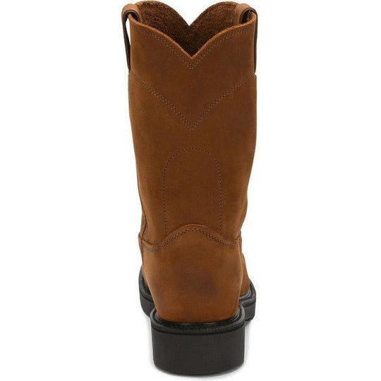 Justin Men's Conductor 10" Slip Resistant Work Boot - Hazel Brown - 4760 - Overlook Boots