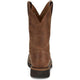 Justin Men's Ames 11" Soft Toe Waterproof Pull On Slip Resistant Work Boot - Walnut Brown - HL4222 - Overlook Boots