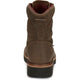 Justin Men's Rivot 8" Lace Up Slip Resistant Western Work Boot - Hickory Brown - OW440 - Overlook Boots