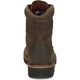 Justin Men's Rivot 8" Lace Up Steel Toe Slip Resistant Western Work Boot - Hickory Brown - OW441 - Overlook Boots