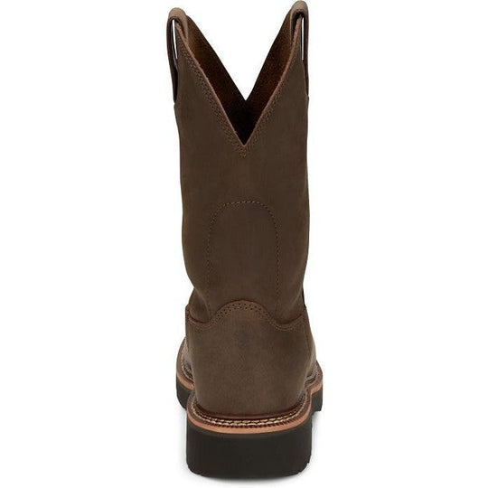 Justin Men's Carbide 11" Western Work Boot - Hickory Brown - OW4440 - Overlook Boots