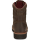 Justin Men's Rivot 8" Waterproof Steel Toe Slip Resistant Western Work Boot - Hickory Brown - OW458 - Overlook Boots