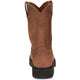 Justin Men's Round Up 10" Steel Toe Slip Resistant Pull On Work Boot - Aged Bark - OW4764 - Overlook Boots