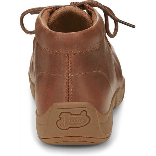 Justin Men's Cappie 4" Alloy Toe Slip Resistant Work Shoe - Brown - SE242 - Overlook Boots