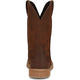 Justin Men's Buster 11" Square Toe Slip Resistant Pull On Work Boot - Pecan Brown - SE3100 - Overlook Boots