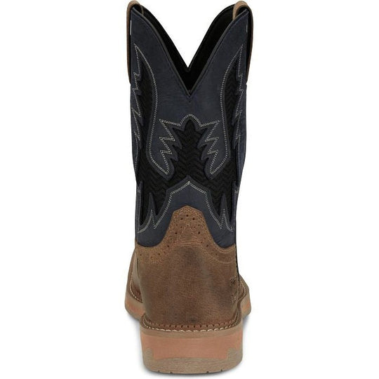 Justin Men's Bolt 11" Square Toe Work Boot - Peanut Tan - SE4114 - Overlook Boots