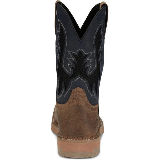 Justin Men's Bolt 11" Composite Toe Slip Resistant Western Work Boot - Peanut Tan - SE4115 - Overlook Boots