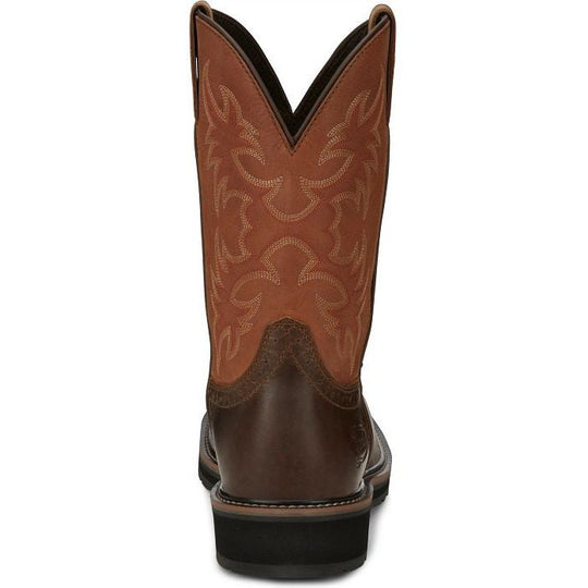 Justin Men's Actuator 11" Composite Toe Static Dissipative Work Boot - Brown - SE4300 - Overlook Boots