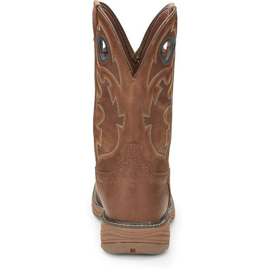 Justin Men's Rush 11" Nano Composite Toe Waterproof Slip Resistant Work Boot - Barley Brown - SE4334 - Overlook Boots