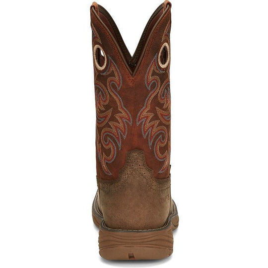 Justin Men's Rush 11" Composite Toe Waterproof Slip Resistant Work Boot - Peanut Tan - SE4341 - Overlook Boots