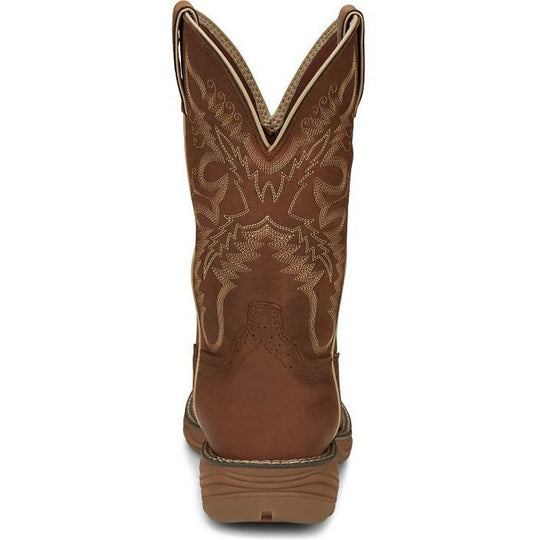 Justin Women's Rush 11" Waterproof Slip Resistant Work Boot - Rustic Tan - SE4353 - Overlook Boots