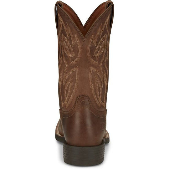 Justin Men's Canter Steel Toe Slip Resistant Western Work Boot - Dusky Brown - SE4510 - Overlook Boots