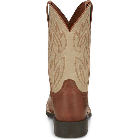Justin Men's Canter 11" Steel Toe Slip Resistant Western Work Boot - Whiskey Brown - SE4511 - Overlook Boots