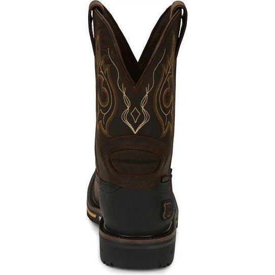 Justin Men's Joist 11" Composite Toe Waterproof Work Boot - Chocolate Brown - SE4625 - Overlook Boots