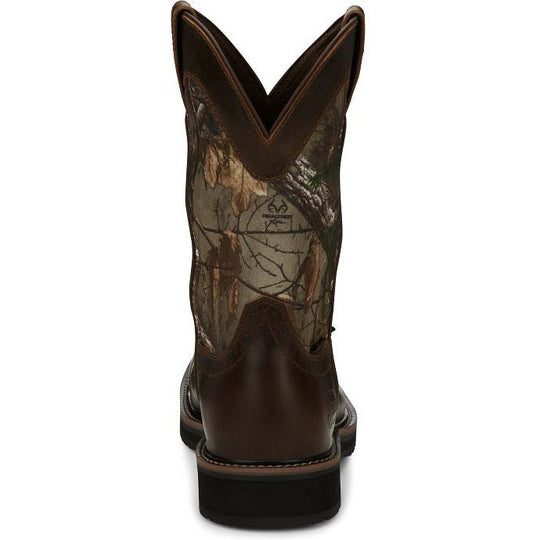Justin Men's Trekker 11" Composite Toe Waterproof Slip Resistant Work Boot - Chocolate Brown - SE4677 - Overlook Boots