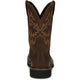 Justin Men's Driller 11" Steel Toe Slip Resistant Work Boot - Dark Brown - SE4682 - Overlook Boots