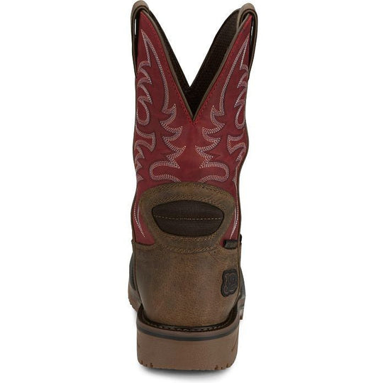 Justin Men's Thorn 11" Composite Toe Waterproof Metguard Western Work Boot - Peanut Tan - SE4753 - Overlook Boots