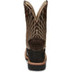 Justin Men's Derrickman 12" Composite Toe Slip Resistant Work Boot - Brown Croc Print - SE4833 - Overlook Boots