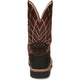 Justin Men's Derrickman 12" Composite Toe Waterproof Slip Resistant Work Boot - Brown Ostrich Print - SE4835 - Overlook Boots