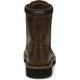 Justin Men's Pulley 8" Steel Toe Lace Up Slip Resistant Work Boot - Aged Bark Brown - SE682 - Overlook Boots
