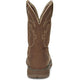 Justin Men's Rush 11" Steel Toe Waterproof Slip Resistant Work Boot - Saddle Tan - WK4331 - Overlook Boots