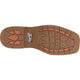 Justin Men's Buster 11" Square Toe Slip Resistant Pull On Work Boot - Pecan Brown - SE3100 - Overlook Boots