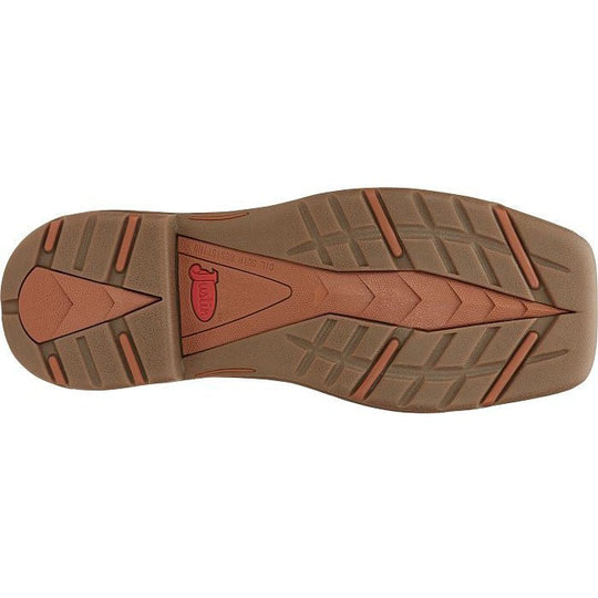 Justin Men's Rush 11" Steel Toe Waterproof Slip Resistant Work Boot - Saddle Tan - WK4331 - Overlook Boots