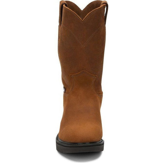 Justin Men's Conductor 10" Slip Resistant Work Boot - Hazel Brown - 4760 - Overlook Boots