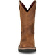 Justin Men's Ames 11" Steel Toe Waterproof Slip Resistant Work Boot - Walnut Brown - HL4225 - Overlook Boots