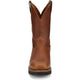 Justin Men's Lafayette 11" Soft Toe Waterproof Pull On Slip Resistant Work Boot - Cinnamon Brown - HL4226 - Overlook Boots