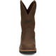 Justin Men's Carbide 11" Steel Toe Western Work Boot - Hickory Brown - OW4441 - Overlook Boots
