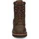 Justin Men's Rivot 8" Waterproof Steel Toe Slip Resistant Western Work Boot - Hickory Brown - OW458 - Overlook Boots