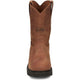 Justin Men's Round Up 10" Steel Toe Slip Resistant Pull On Work Boot - Aged Bark - OW4764 - Overlook Boots