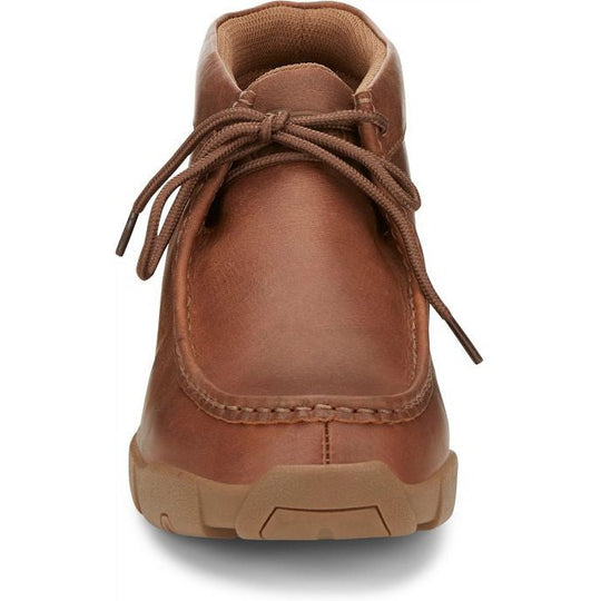 Justin Men's Cappie 4" Moc Toe Work Shoe -Sand Tan- SE241  - Overlook Boots