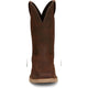 Justin Men's Buster 11" Square Toe Slip Resistant Pull On Work Boot - Pecan Brown - SE3100 - Overlook Boots