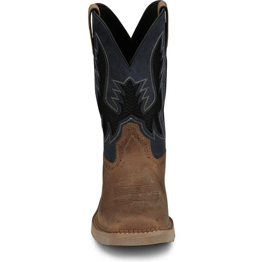 Justin Men's Bolt 11" Square Toe Work Boot - Peanut Tan - SE4114 - Overlook Boots