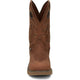 Justin Men's Rush 11" Waterproof Round Toe Pull-On Work Boot - Barley Brown - SE4332 - Overlook Boots