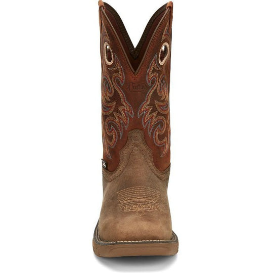 Justin Men's Rush 11" Composite Toe Waterproof Slip Resistant Work Boot - Peanut Tan - SE4341 - Overlook Boots