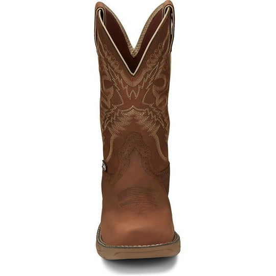 Justin Women's Rush 11" Waterproof Slip Resistant Work Boot - Rustic Tan - SE4353 - Overlook Boots
