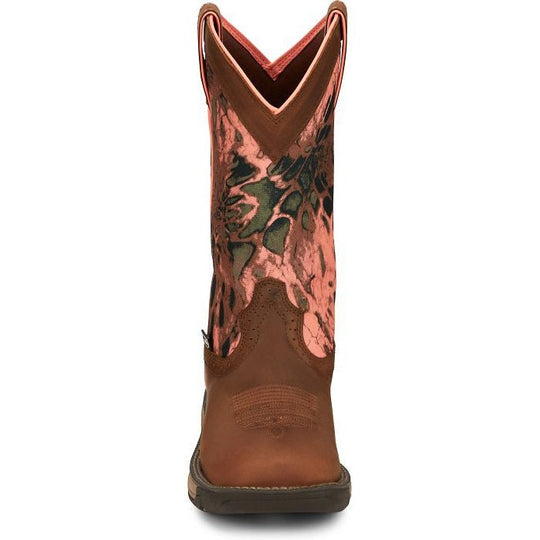 Justin Women's Rush 11" Waterproof Slip Resistant Work Boot - Russet Brown - SE4356 - Overlook Boots