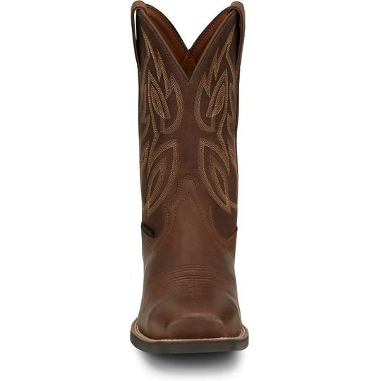 Justin Men's Canter Steel Toe Slip Resistant Western Work Boot - Dusky Brown - SE4510 - Overlook Boots