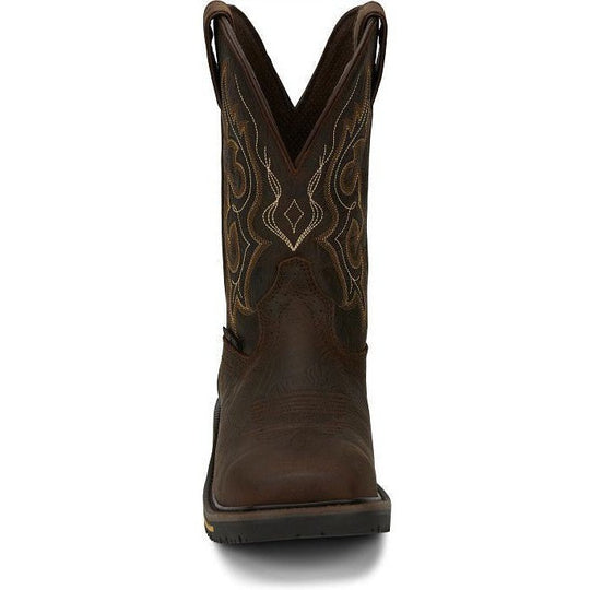 Justin Men's Joist 11" Composite Toe Waterproof Work Boot - Chocolate Brown - SE4625 - Overlook Boots