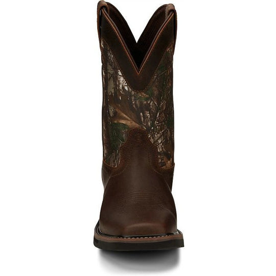 Justin Trekker Bota Vaquera de Trabajo para Hombre, 11 Pulgadas, Impermeable - Realtree - SE4676 - Imagen 5