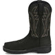 Justin Men's Nitread 11" Composite Toe Waterproof Slip Resistant Pull On Work Boot - Black - CR3208 - Overlook Boots