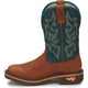 Justin Men's Resistor 11" Nano Composite Toe Slip Resistant Work Boot - Russet Blue - CR4010 - Overlook Boots