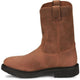 Justin Men's Round Up 10" Round Toe Slip Resistant Western Work Boot - Aged Bark Brown - OW4760 - Overlook Boots