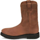 Justin Men's Round Up 10" Steel Toe Slip Resistant Pull On Work Boot - Aged Bark - OW4764 - Overlook Boots