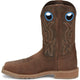 Justin Men's All Round 10" Waterproof Steel Toe Slip Resistant Western Work Boot - Walnut Brown - SE3115 - Overlook Boots