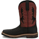 Justin Men's Bolt 11" Square Toe Slip Resistant Western Work Boot - Coal Black - SE4116 - Overlook Boots